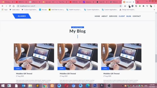 Build One Page Responsive Website Using BOOTSTRAP 4, HTML5 and CSS3 смотреть онлайн