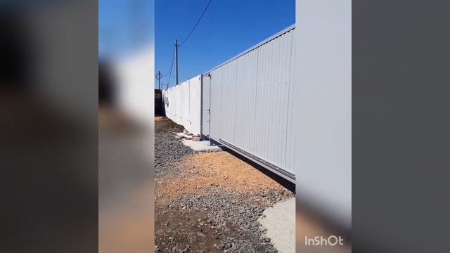 Промышленные 6-метровые откатные ворота смотреть онлайн