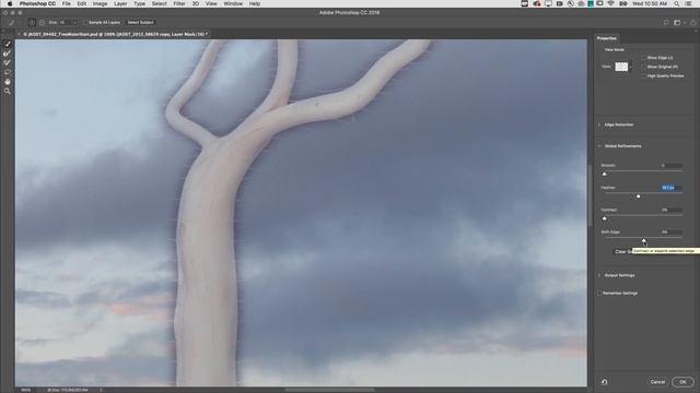 How to Modify the Edge of a Layer Mask in Photoshop CC | Adobe смотреть онлайн