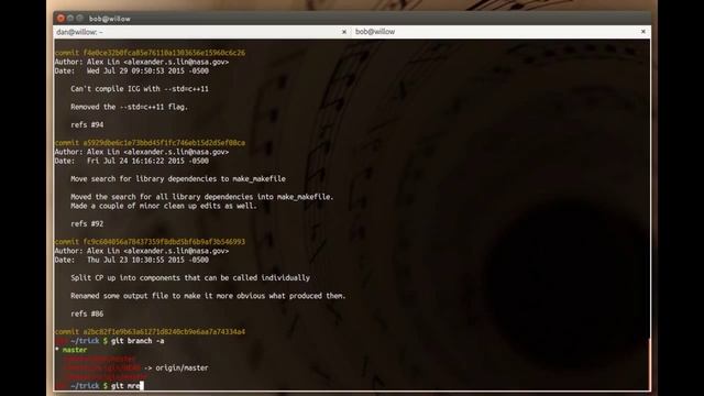 004 Git remote, fetch, merge, and pull смотреть онлайн