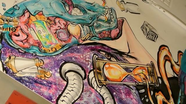 "Acid" by Ghost Town Cover Art (Speed Painting) смотреть онлайн