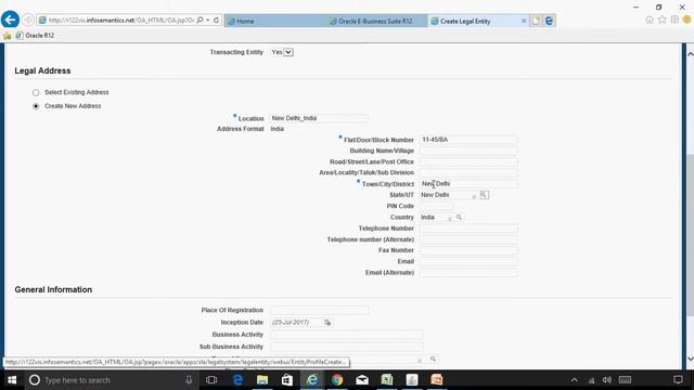 How to Create a Legal Entity in Oracle R12 смотреть онлайн