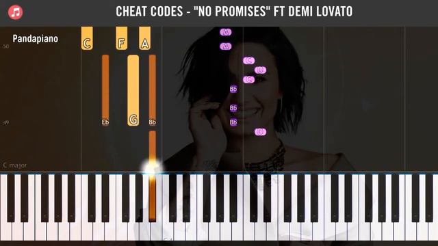 Cheat Codes - "No Promises" ft Demi Lovato Piano Tutorial - Chords - How To Play - Cover смотреть онлайн