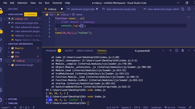 ES6 Tutorial Bangla ! ECMAScript 6 #20 rest parammeter example смотреть онлайн