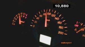 Lada Kalina Sport 1.6 0-100 km/h acceleration / разгон