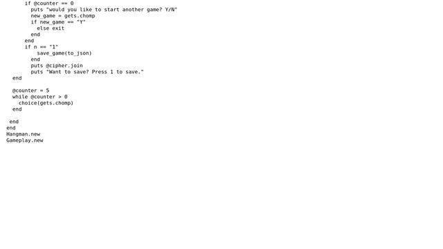 Code Review: Ruby Hangman with JSON to save and load смотреть онлайн