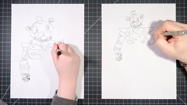 How to draw Shattered Freddy (FNaF: Security Breach) смотреть онлайн