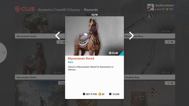 Assassin's Creed Odyssey - Ubisoft Club Rewards Overview