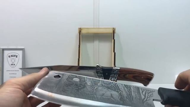 Кухонный топор от Кизляр. Работа в мастерской KnifeSPA смотреть онлайн