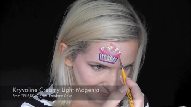 Cupcake Face Painting Tutorial смотреть онлайн