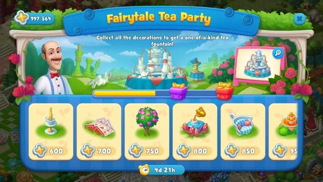 Gardenscapes - Mad (Fairytale) Tea Party смотреть онлайн