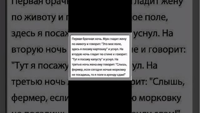 Анекдот.Юмор.Первая брачная ночь....
