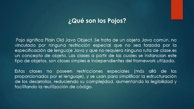 Explicando sobre MANAGED BEAN, POJO Y WRAPPER. смотреть онлайн