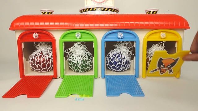 Oddly Satisfying ASMR Garage | How to Make Rainbow Magic Beads with Stress Balls Cutting ASMR смотреть онлайн