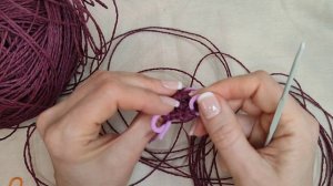 Сумка из крученой рафии в пасме.