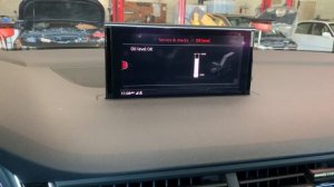 2019 Audi Q7 oil level check procedure