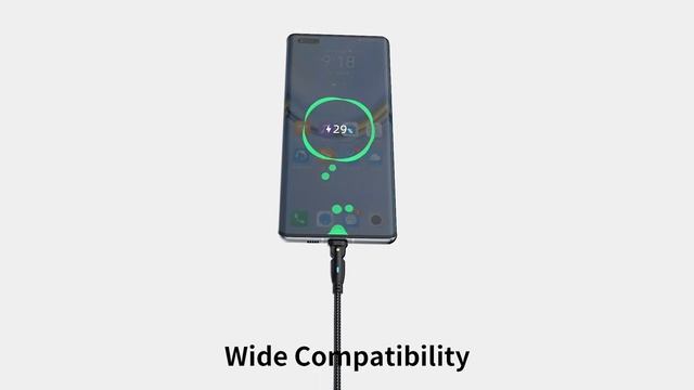 Кабель зарядный AUFU с разъемами USB Type-C и Micro USB, 3 А смотреть онлайн