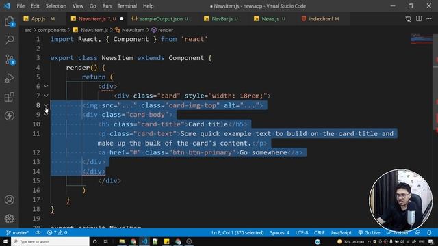 Fetching API Key from News API | Complete React Course in Hindi #24 смотреть онлайн