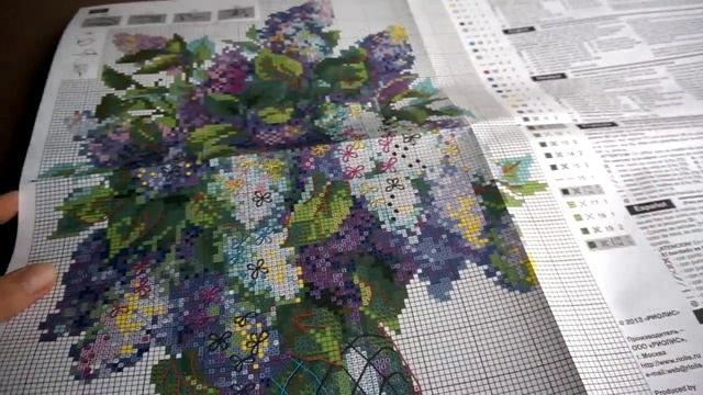 1 Обзор набора РИОЛИС Нежная сирень 1447