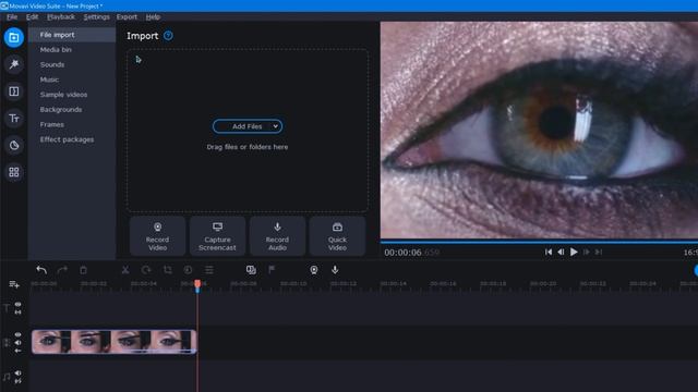 Eye Zoom Transition | Movavi Video Editor смотреть онлайн