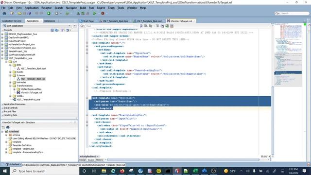 #learning How to use Template in XSLT in BPEL Project смотреть онлайн