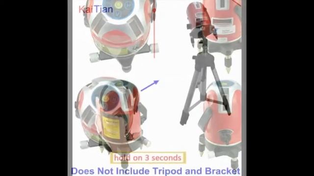 Лазерный уровень Лазерный уровень KaiTian 5 6 /360 Lleveling 635nM Laser Level 5 Lines 6 Points смотреть онлайн