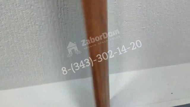 Видеообзор металлического евроштакетника 110 мм Темное дерево 3D полукруглый двусторонний 0.5 мм смотреть онлайн
