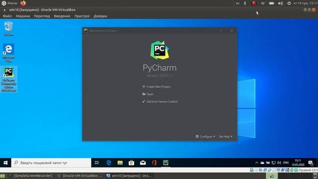 PyCharm - інсталяція та перший запуск у середовищі ОС Windows смотреть онлайн