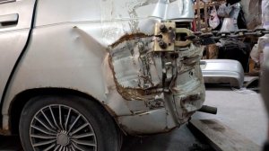 Ваз 2112. Удар в заднюю часть. Body repair.