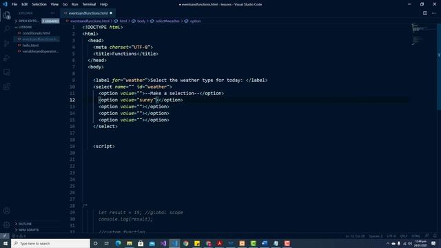 JavaScript Functions and Events смотреть онлайн
