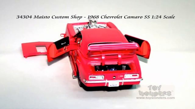 34304 Maisto Custom Shop 1968 Chevrolet Camaro SS 124 Scale Diecast Wholesale смотреть онлайн