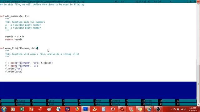 Python for Absolute Beginners - Importing functions and writing to files смотреть онлайн