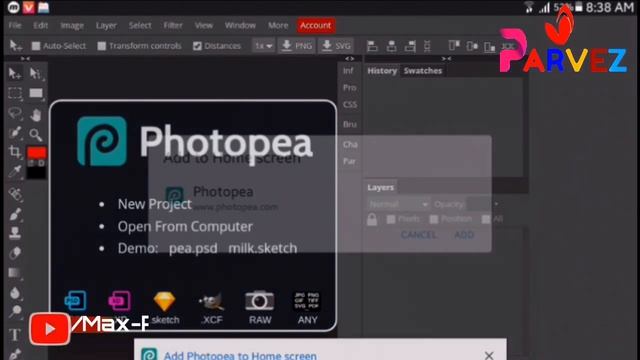 How to use Pc PhotoShop Application on Andrad to online.Photo Shop Andrad use free. смотреть онлайн