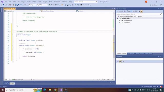 Design patterns: Singleton design pattern part 2 (magic of private constructor) смотреть онлайн
