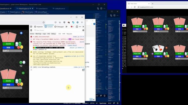 Multi-player HTML5 Poker Game WIP - Using Phaser and Socket.IO смотреть онлайн