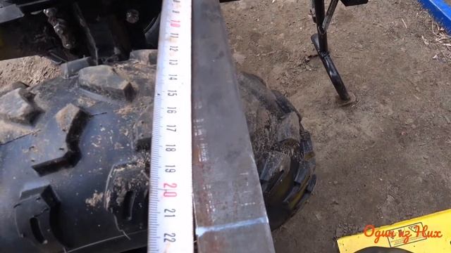 Мотоблок Huter делаю грязезащитные щетки для больших колес Бигфут . смотреть онлайн