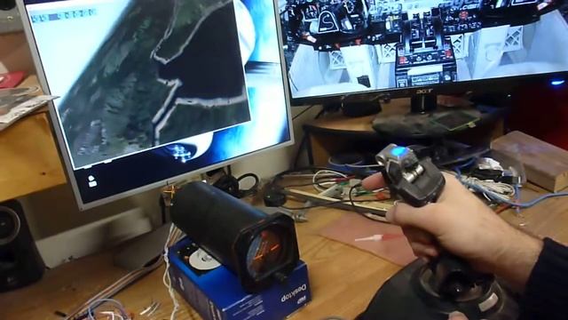 AST-300 Attitude indicator X-Plane demo, Arduino + Python + Ethernet Interface смотреть онлайн