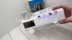 Стерилизатор для зубных щеток на 4 секции с дозатором Multi-function Toothbrush Sterilizer