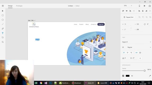 Tutorial Membuat Desain Landing Page Online Shopping Menggunakan Adobe XD