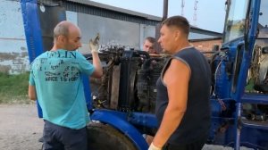 Глаза боятся , а руки делают.  Поставил новый радиатор на МТЗ-80