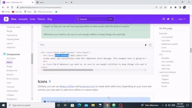 Bootstrap Alerts смотреть онлайн