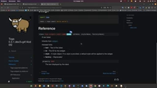 Как применять документацию и исходный код на практике на примере, toga Python. смотреть онлайн