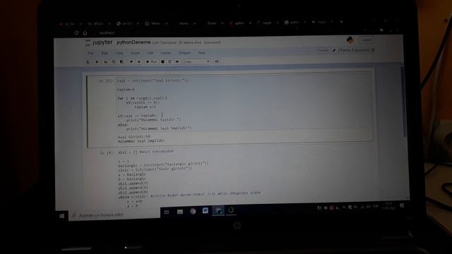 jupiter ile python kodu yazma denemsi смотреть онлайн