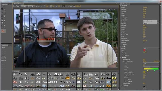Title in / Титры в Adobe Premiere Pro CS5 смотреть онлайн