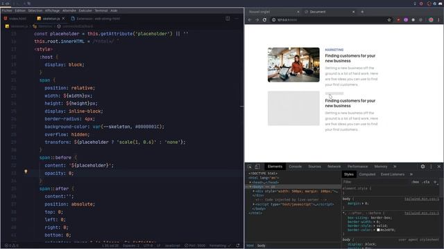 Tutoriel JavaScript : Custom Element Skeleton смотреть онлайн