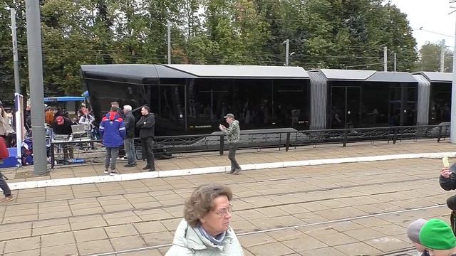 Москва, трамвай R1 в трамвайном депо имени Баумана.