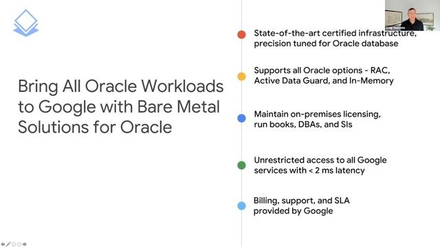 Moving Oracle Workloads to Google Cloud смотреть онлайн