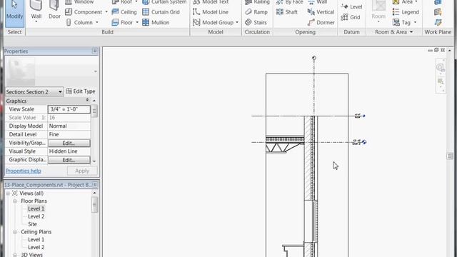 Easy Revit (2011) - 25.1 - Sections and Details (Part 1) смотреть онлайн