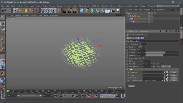 Cinema 4D PolyDivider Plugin Overview смотреть онлайн