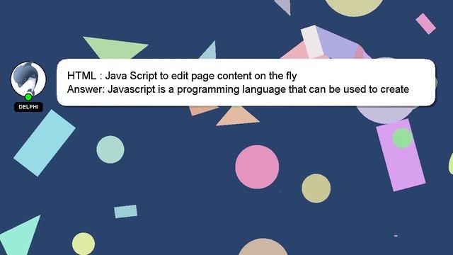 HTML : Java Script to edit page content on the fly смотреть онлайн